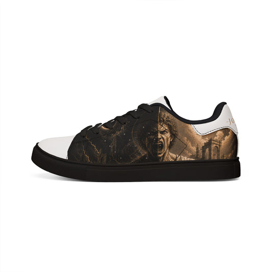 Men's Low-Top Leather Sneakers - Evening Edit Collection