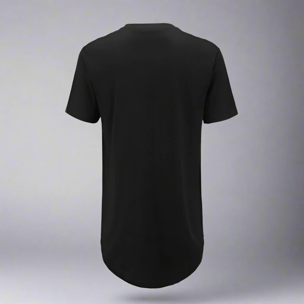Side Zipper Droptail Tee