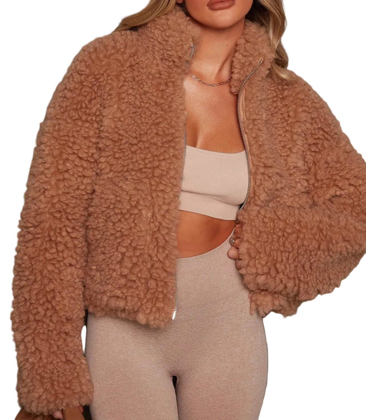 Wool Plush Turtleneck Sweater