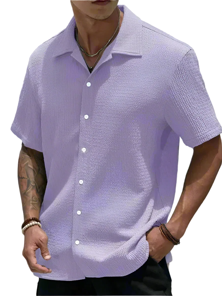 Summer Short Sleeve Button Up