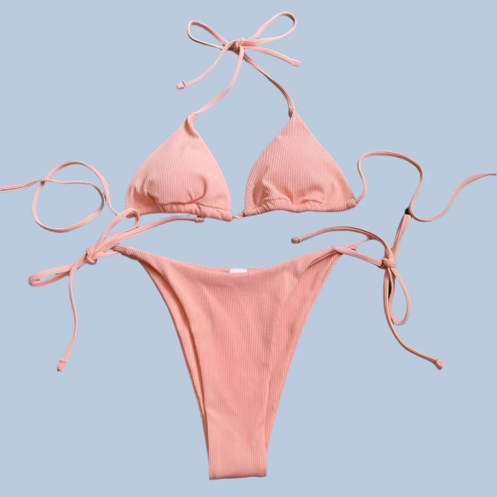 Halter Triangle Micro Bikini Sets