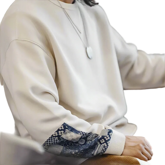 Patchwork Crew Neck