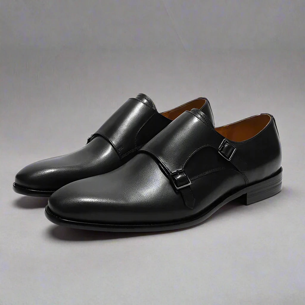 Men's Double Buckle Monk Strap
