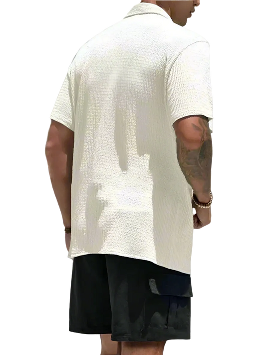 Summer Short Sleeve Button Up