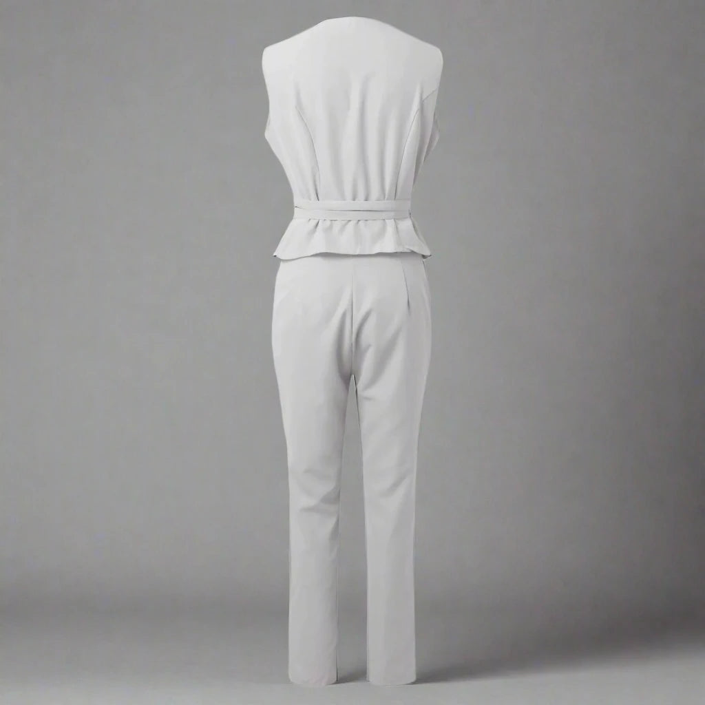 Fierce Women's Two Piece Vest Suit Set