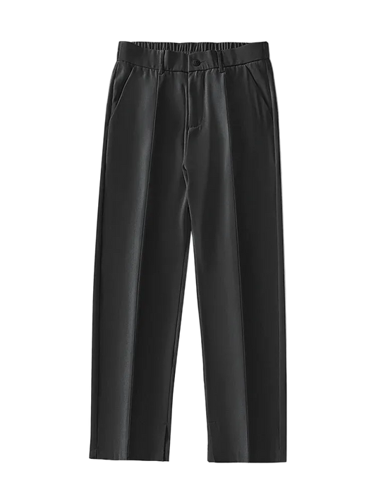 Semi-Wide Banded Waist Trousers