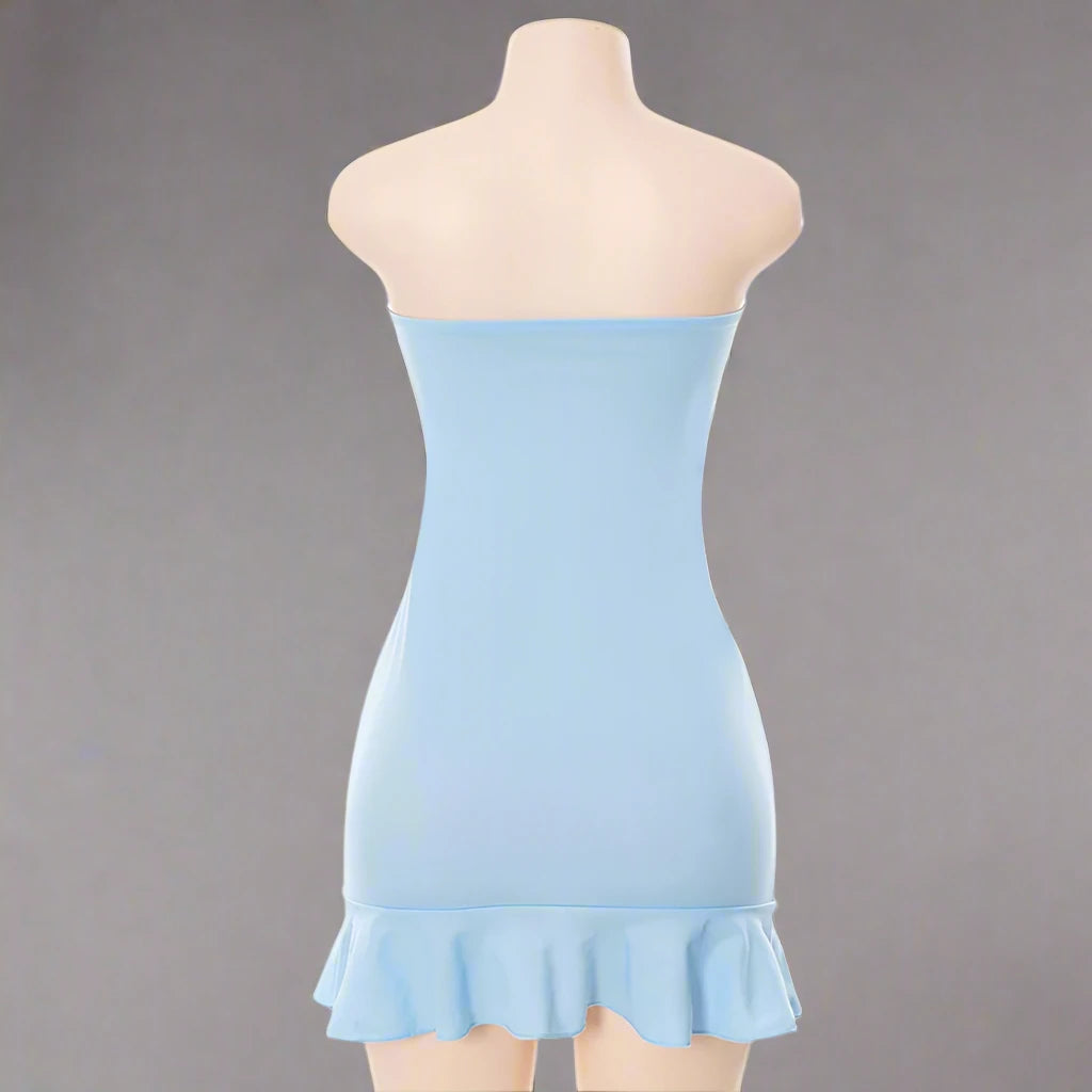 Tender Strapless Pleated Dress