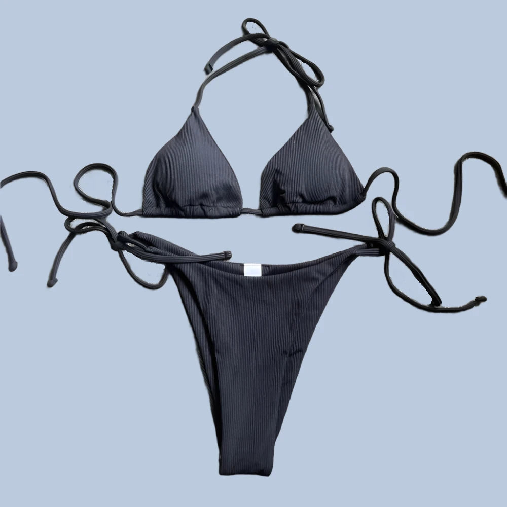 Halter Triangle Micro Bikini Sets