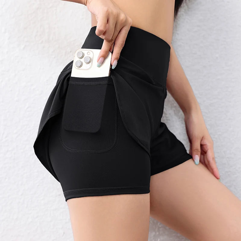 Yoga Shorts With Pockets