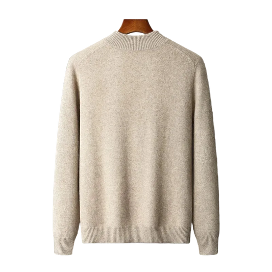 Men's Lightweight Mock Collar Cardigan Zip-Up