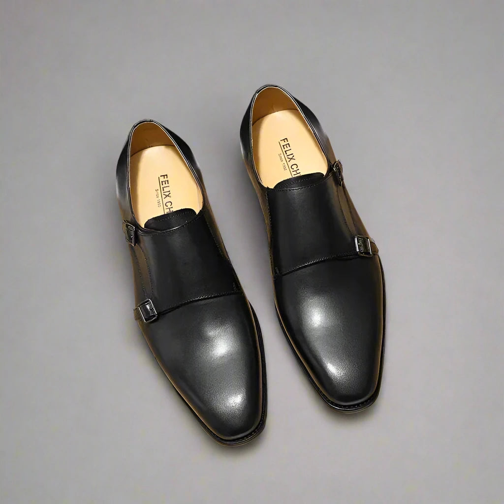 Men's Double Buckle Monk Strap