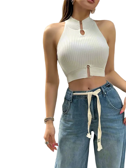 Street Sexy Halter Crop Top