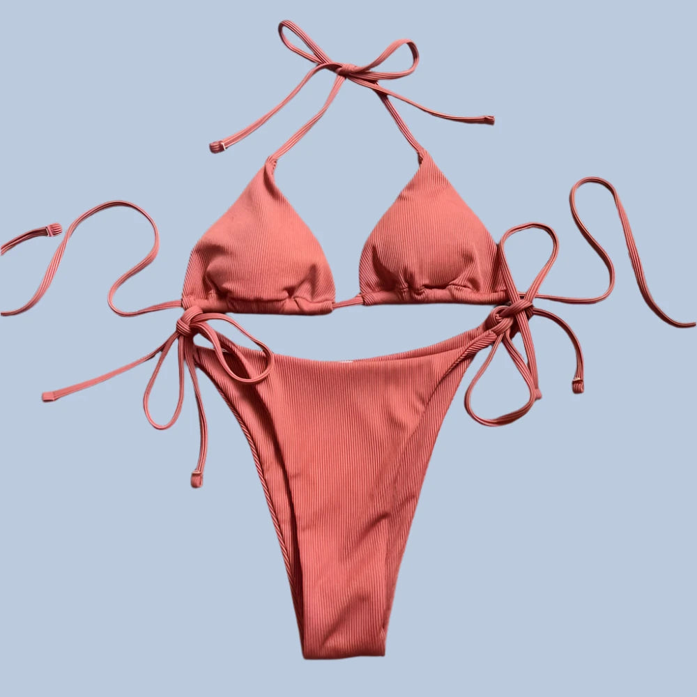 Halter Triangle Micro Bikini Sets