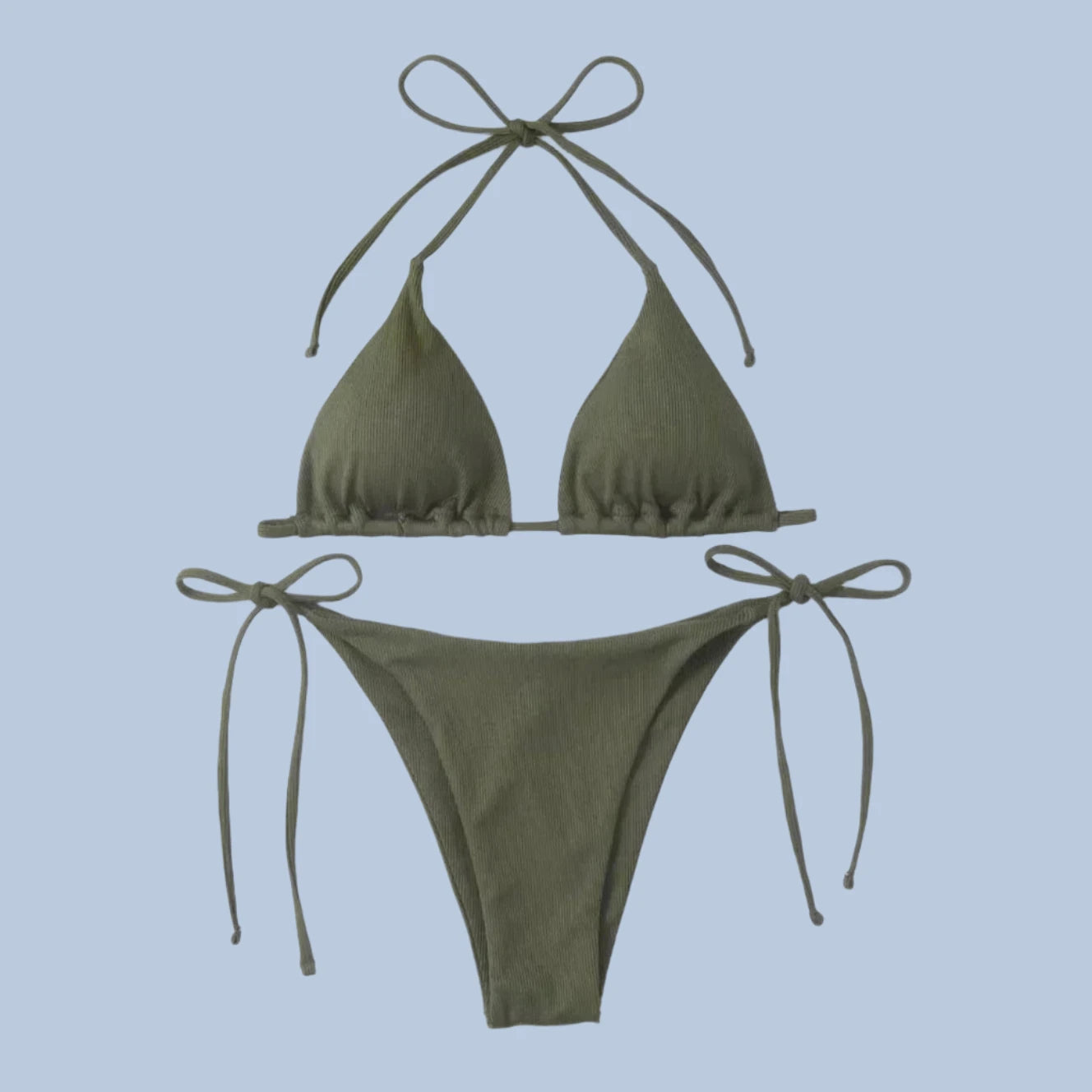 Halter Triangle Micro Bikini Sets
