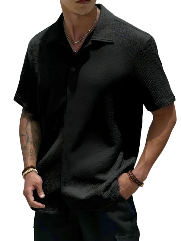 Summer Short Sleeve Button Up