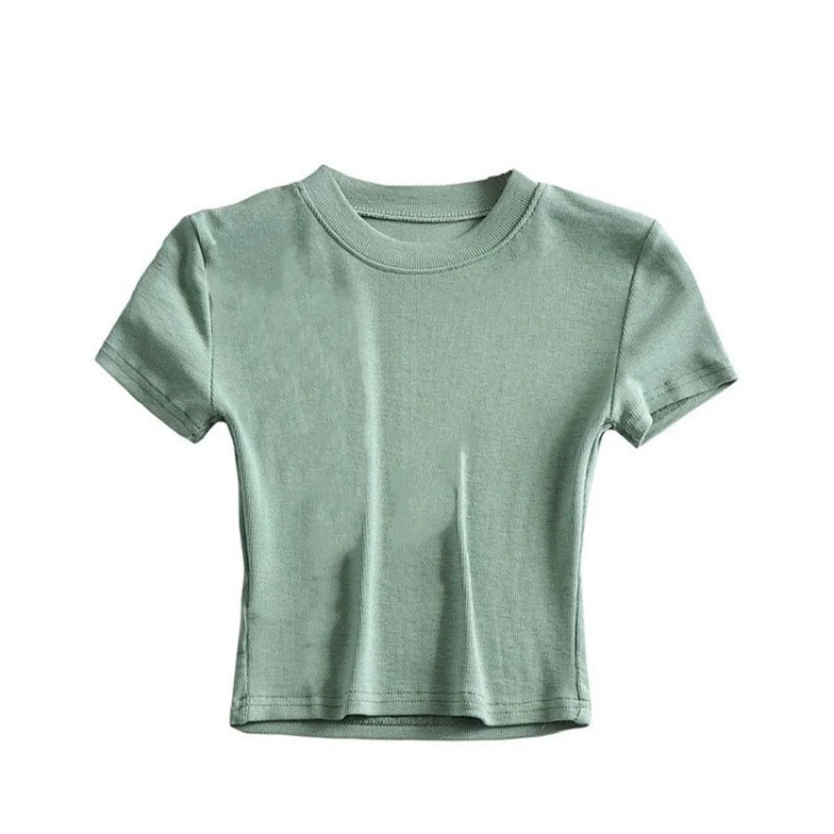 Short Sleeve Low-Turtleneck Top