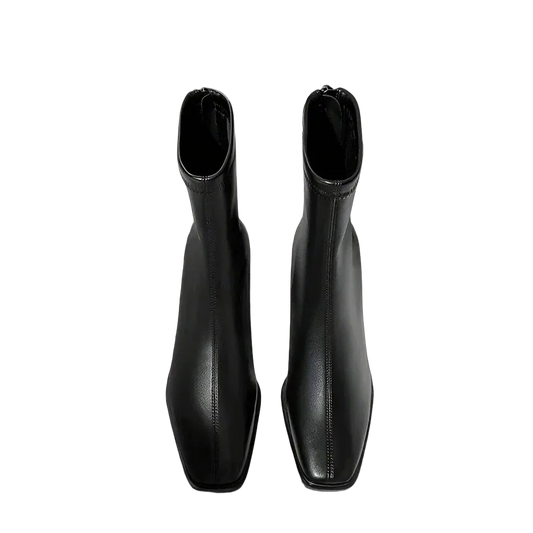 Vintage Thick Heel Short Booties