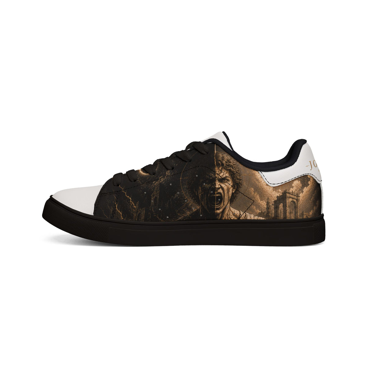 Men's Low-Top Leather Sneakers - Evening Edit Collection