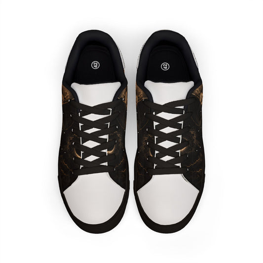 Men's Low-Top Leather Sneakers - Evening Edit Collection