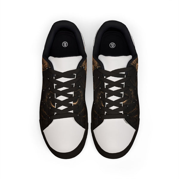 Men's Low-Top Leather Sneakers - Evening Edit Collection