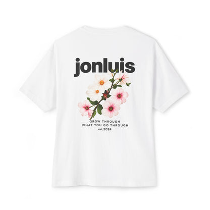 Jon Luis "Grow through what you go through" White Tee