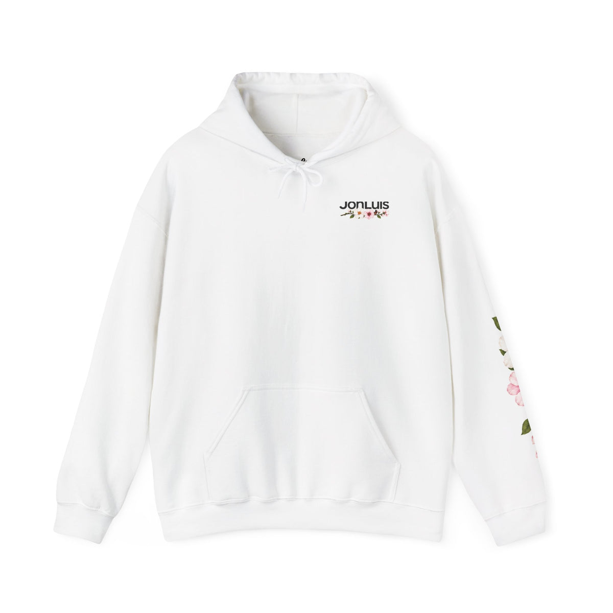 Jon Luis "Grow through what you go through" White Hoodie