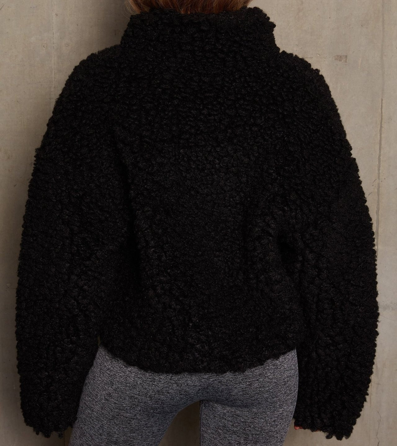 Wool Plush Turtleneck Sweater