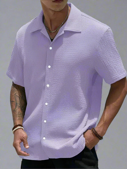 Summer Short Sleeve Button Up