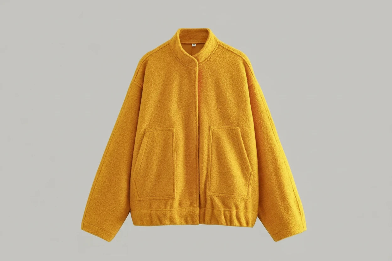 Oversized Vintage Bomber Jacket Coat