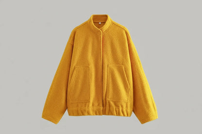 Oversized Vintage Bomber Jacket Coat