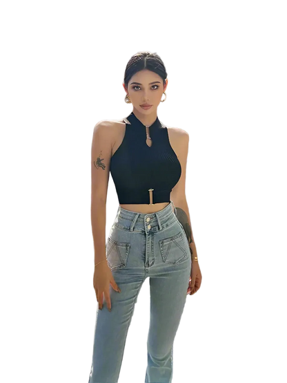 Street Sexy Halter Crop Top