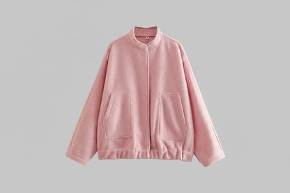 Oversized Vintage Bomber Jacket Coat