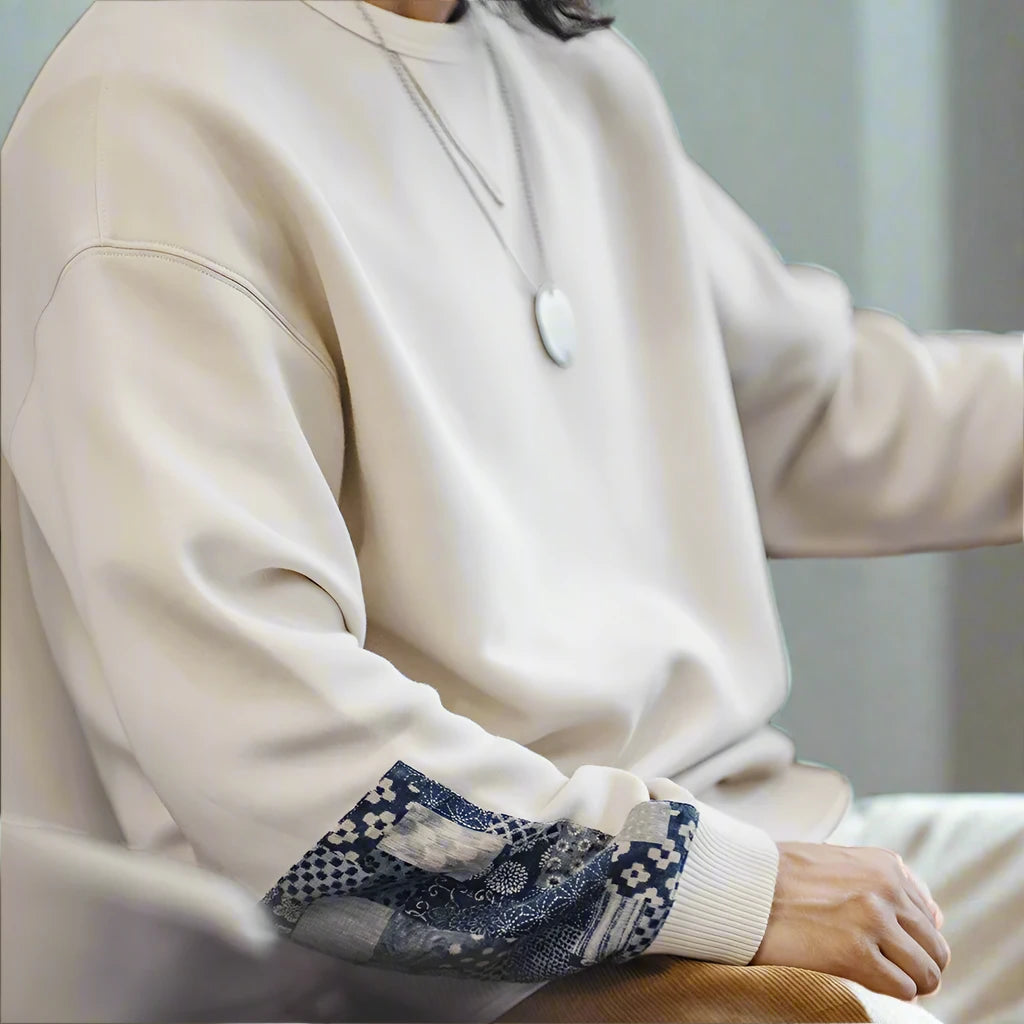 Patchwork Crew Neck