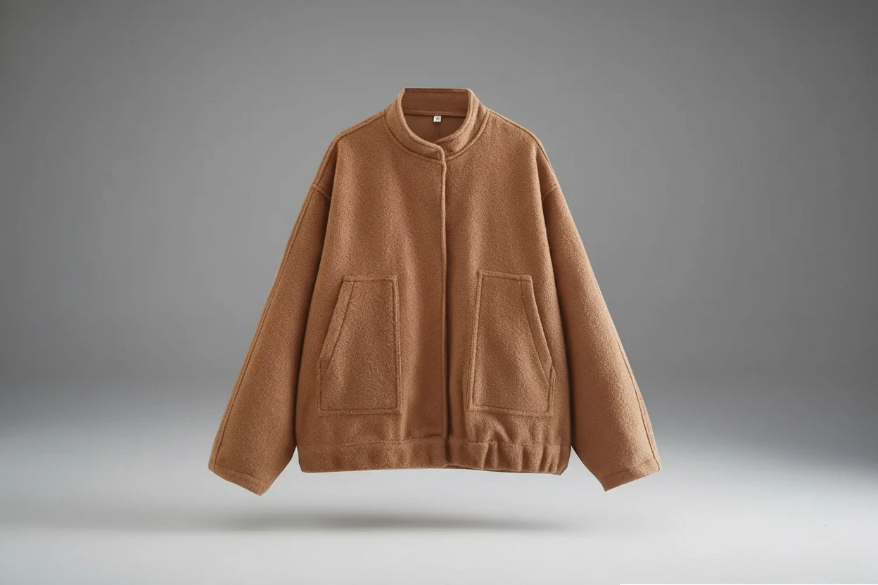 Oversized Vintage Bomber Jacket Coat