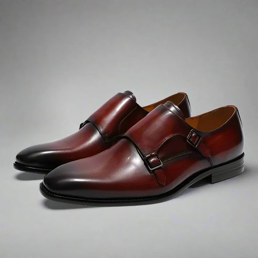 Men's Double Buckle Monk Strap