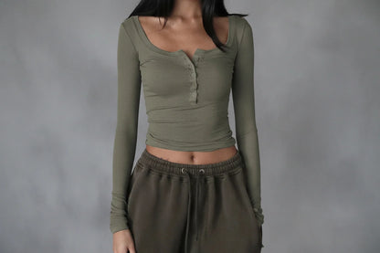 Long Sleeve Crop Top
