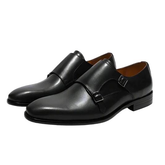 Men's Double Buckle Monk Strap