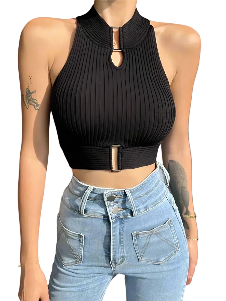 Street Sexy Halter Crop Top