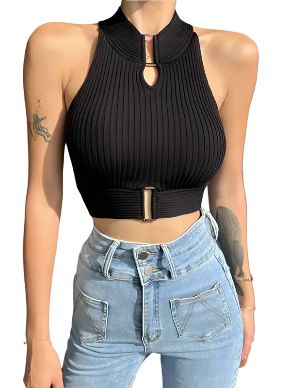 Street Sexy Halter Crop Top