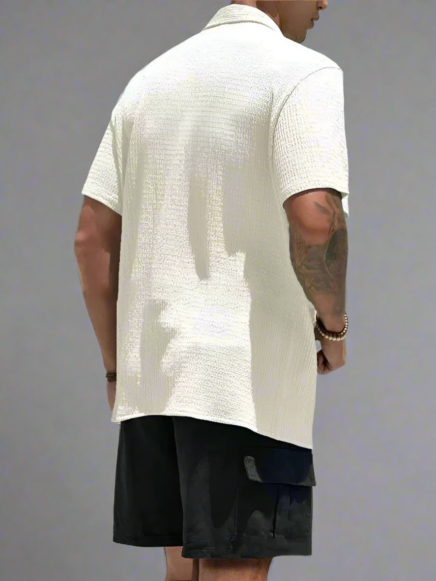 Summer Short Sleeve Button Up