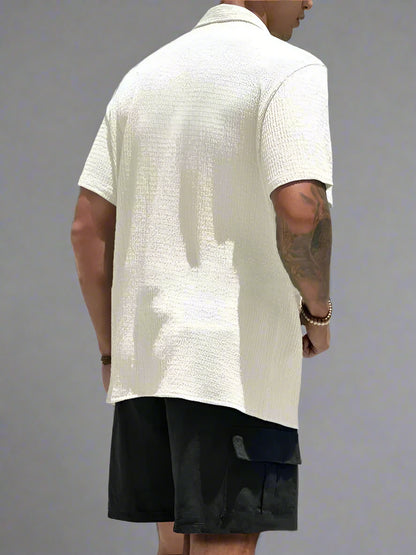 Summer Short Sleeve Button Up