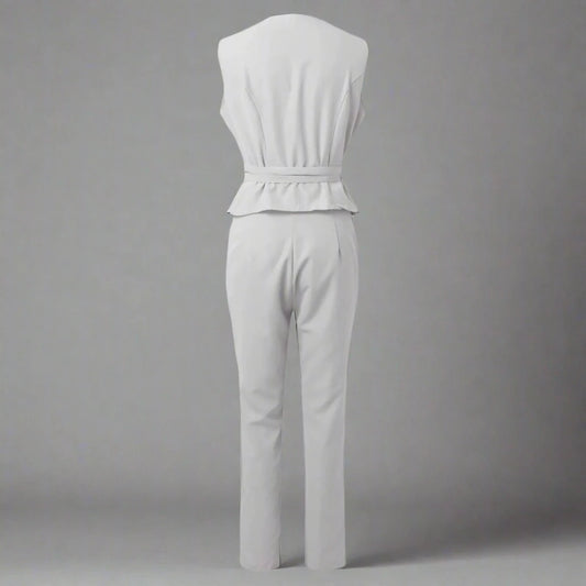 Fierce Women's Two Piece Vest Suit Set