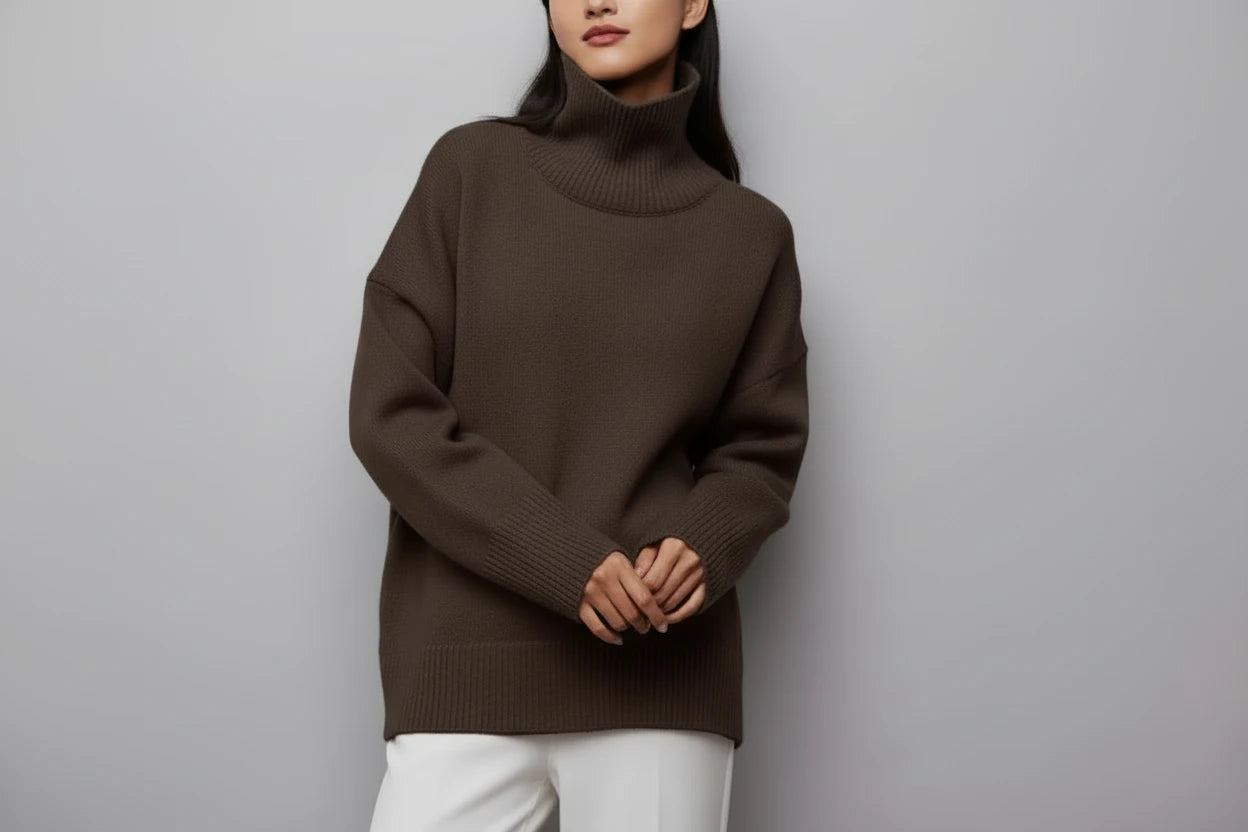 Women's Lightweight Turtleneck Sweater