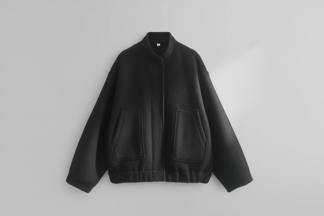 Oversized Vintage Bomber Jacket Coat