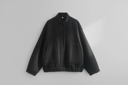 Oversized Vintage Bomber Jacket Coat