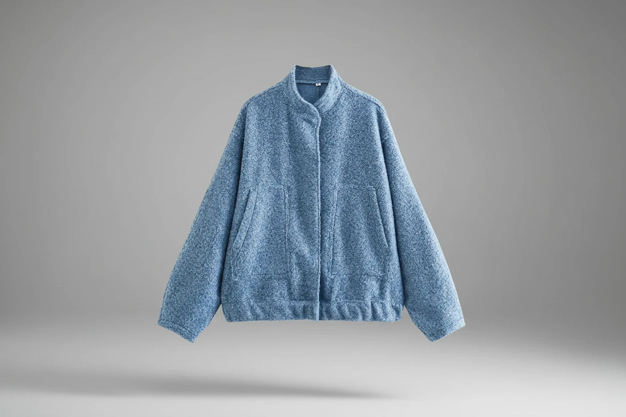 Oversized Vintage Bomber Jacket Coat