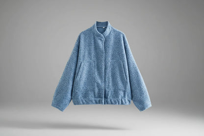 Oversized Vintage Bomber Jacket Coat