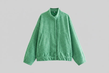 Oversized Vintage Bomber Jacket Coat