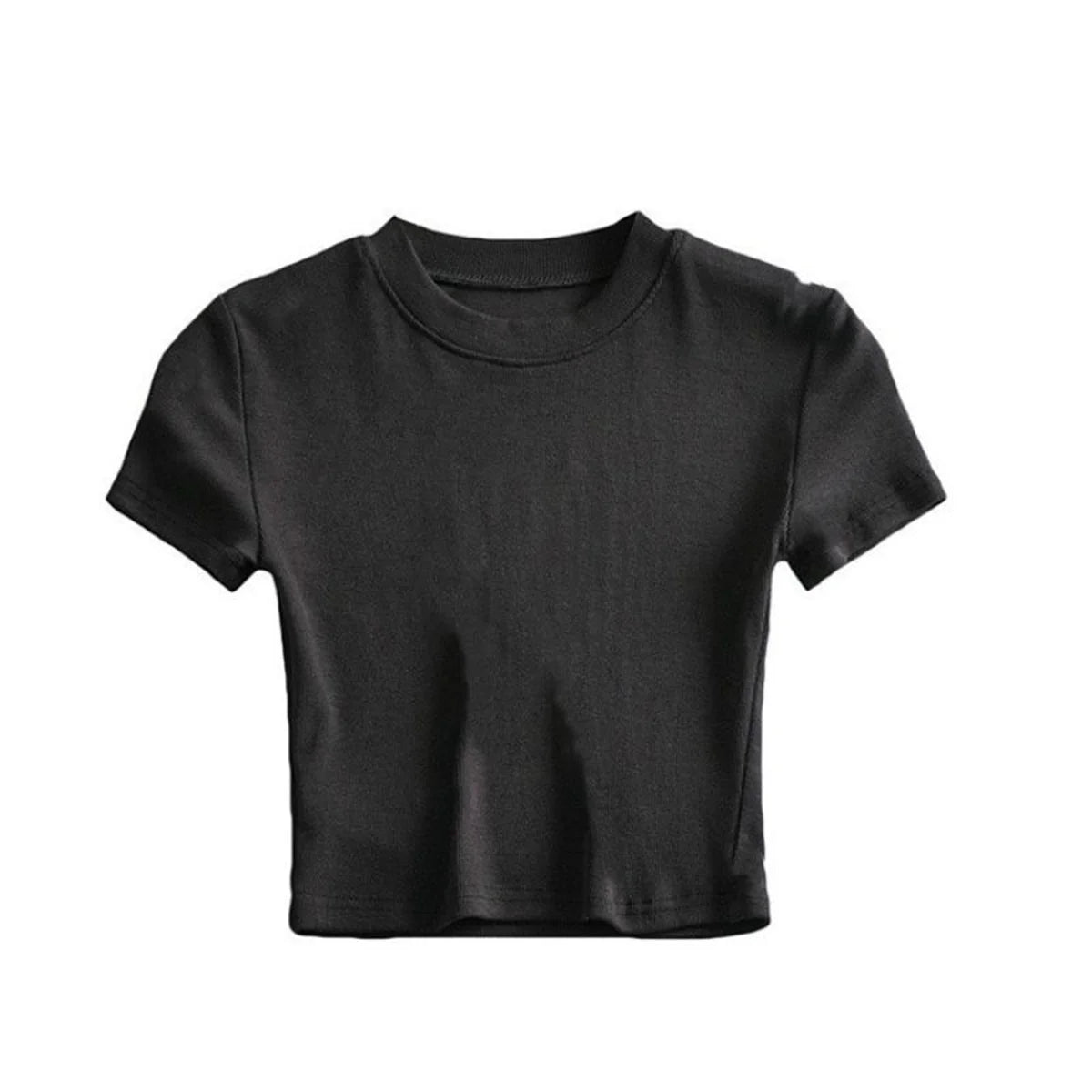 Short Sleeve Low-Turtleneck Top