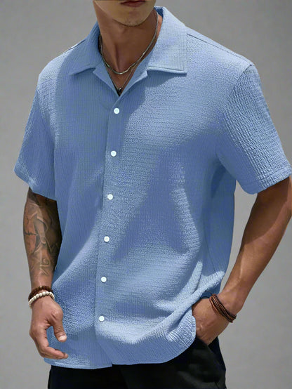 Summer Short Sleeve Button Up
